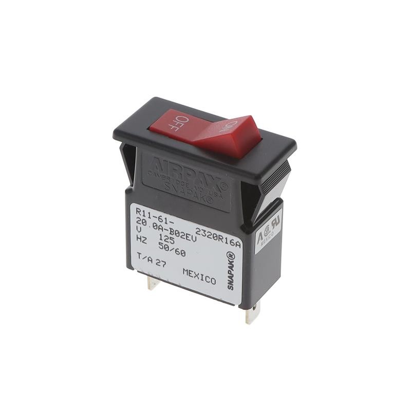 1 pcs : R11-61-20.0A-B02EV - CIR BRKR MAG-HYDR