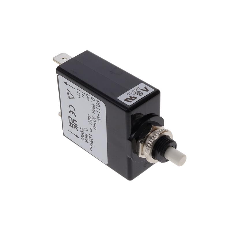 1 pcs : PR11-0-8.00A-XX-V - CIR BRKR MAG-HYDR 8A PUSH-RESET