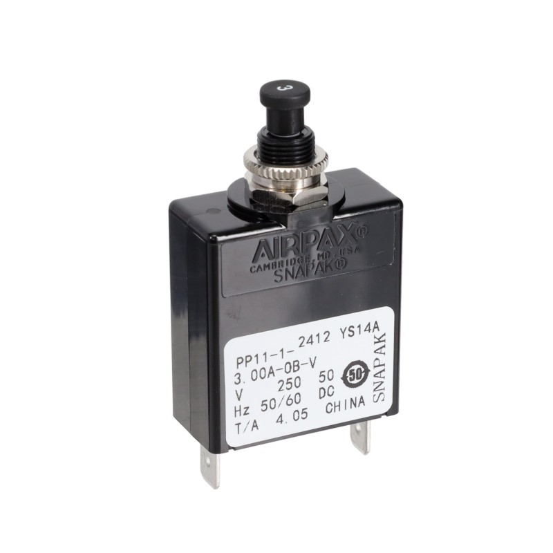 1 pcs : PP11-1-3.00A-OB-V - CIR BRKR MAG-HYDR 3A PUSH-PULL