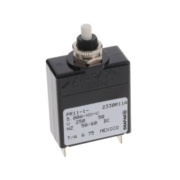 1 pcs : PR11-1-5.00A-XX-V - CIR BRKR MAG-HYDR 5A PUSH-RESET