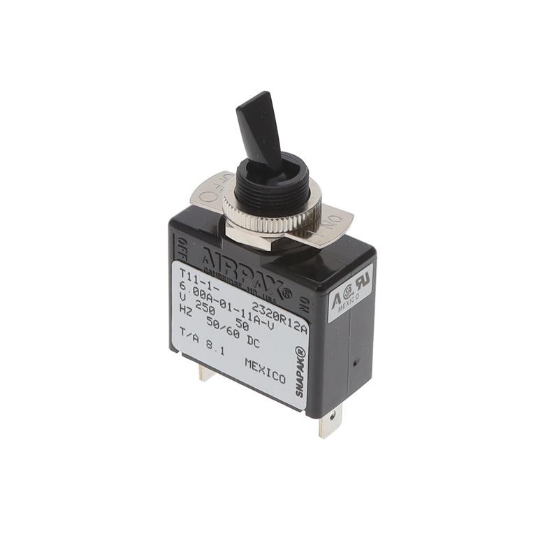 1 pcs : T11-1-6.00A-01-11A-V - CIR BRKR MAG-HYDR