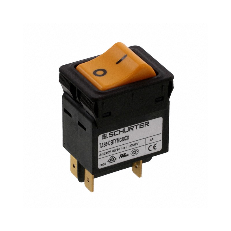 1 pcs : 4435.0127 - CIR BRKR THRM 3A 240VAC 60VDC