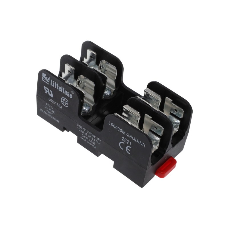 1 pcs : L60030M2SQDINR - FUSE BLOK CART 600V 30A DIN RAIL