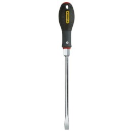 1 pcs - Stanley Slotted Screwdriver, 8 mm Tip, 175 mm Blade, 175 mm Overall