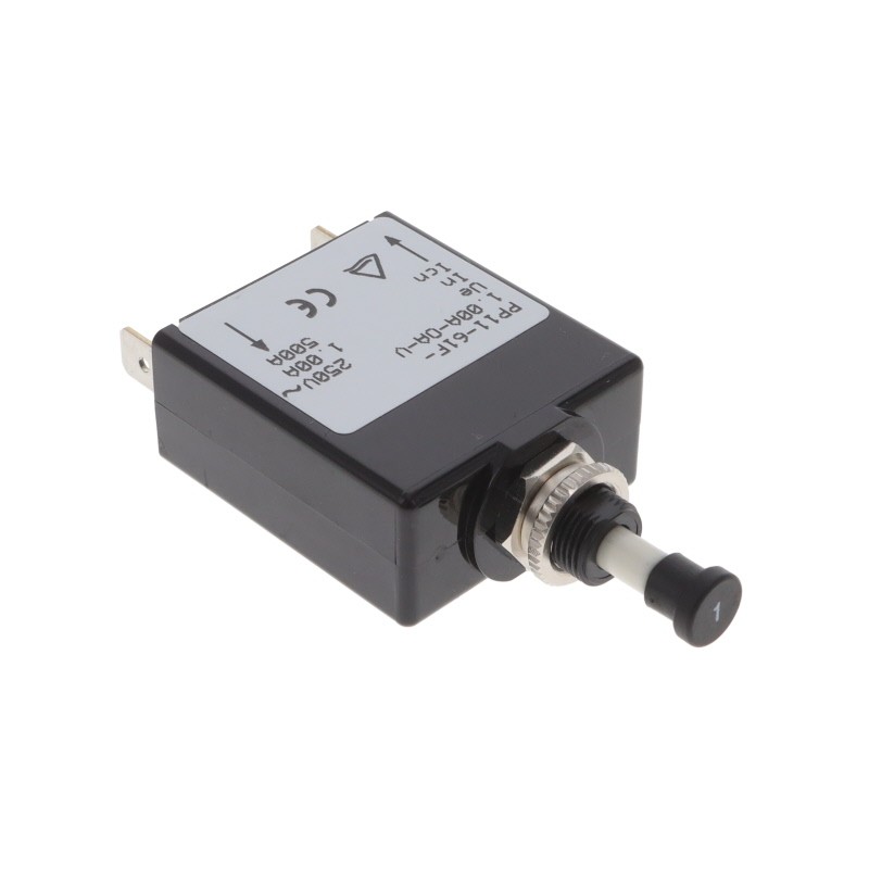 1 pcs : PP11-61F-1.00A-OA-V - CIR BRKR MAG-HYDR 1A PUSH-PULL