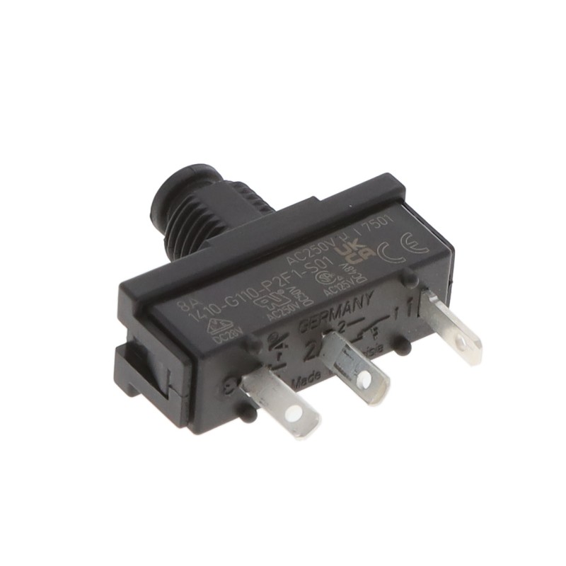 1 pcs : 1410-G110-P2F1-S01-8A - CIR BRKR THRM 8A 250VAC 50VDC