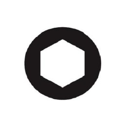 1 pcs - Facom Hexagon Precision Screwdriver, 0.9 mm Tip, 35 mm Blade, 117 mm Overall