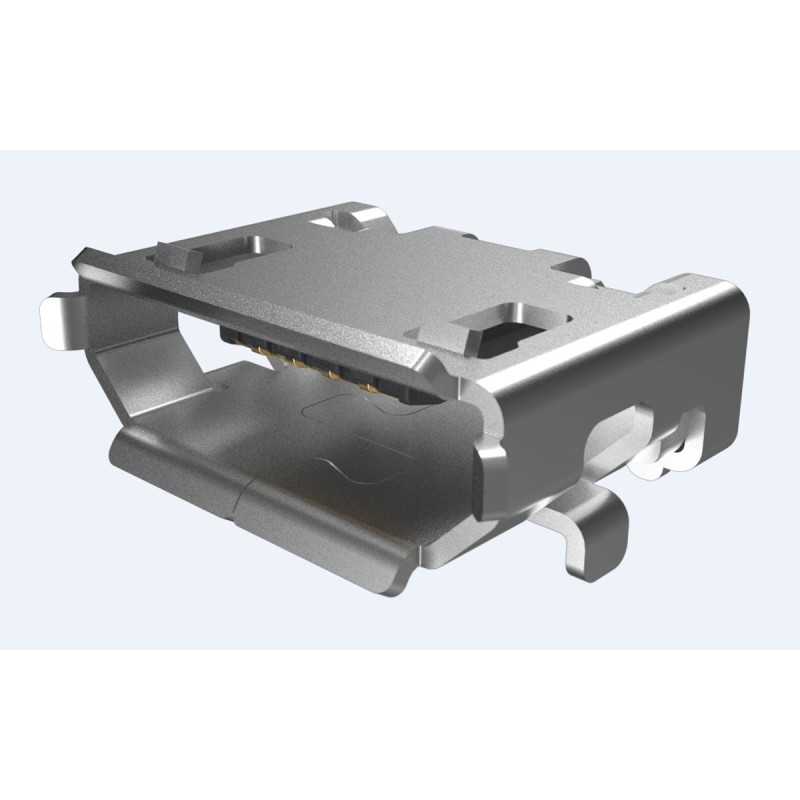 1200 pcs - Amphenol ICC Right Angle, SMT, Socket Type Micro B 2.0 USB Connector