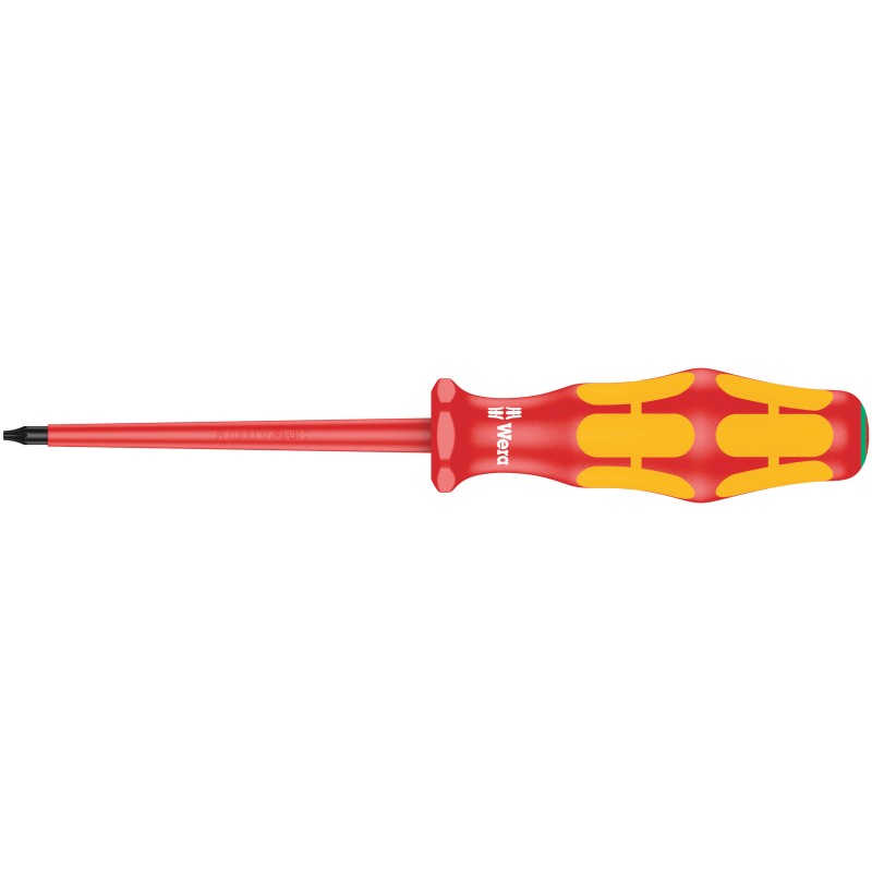 1 pcs - Wera Phillips, Torx Insulated Screwdriver, T6 Tip, 80 mm Blade, VDE/1000V, 161 mm Overall