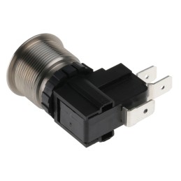 20 pcs - RS PRO Push Button Switch, Momentary, Panel Mount, 22.2mm Cutout, SPDT, 250 / 125V ac, IP67