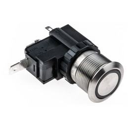 20 pcs - RS PRO Illuminated Push Button Switch, Latching, Panel Mount, 19.1mm Cutout, SPST, White LED, 250 / 125V ac, IP67
