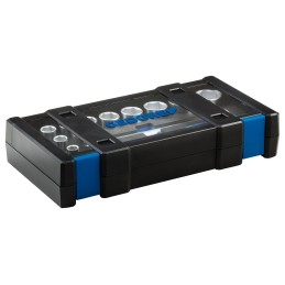 1 pcs - Gedore 15-Piece Metric 1/2 in Standard Socket Set with Ratchet, 6 point