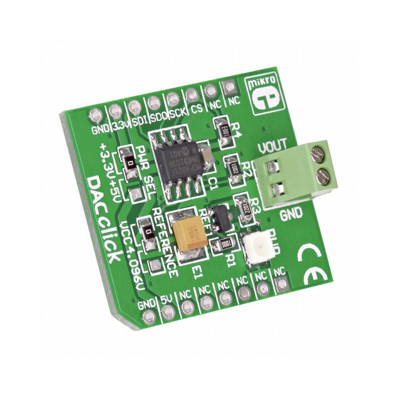 1 pcs : MIKROE-950 - DAC CLICK MCP4921