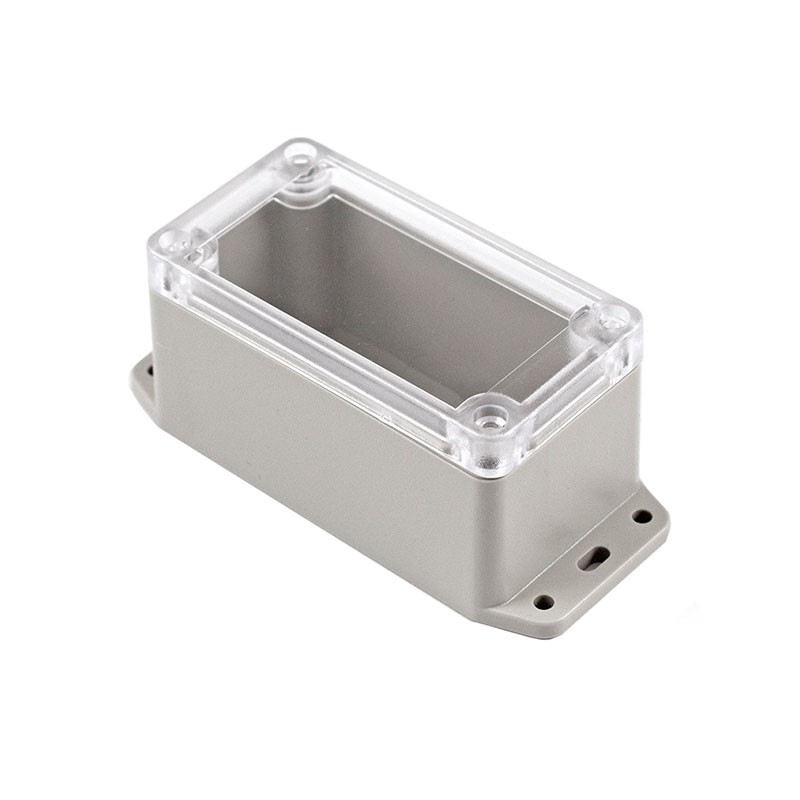 1 pcs : RP1045BFC - Box Polycarbonate (PC) Gray, Clear Cover/Door Cover Included 4.720' L x 2.050' W (119.89mm x 52.07mm) X 1.97