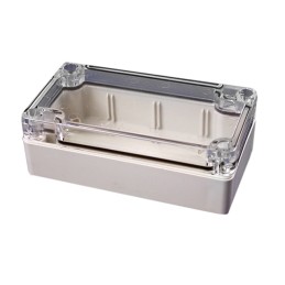 1 pcs : 1554C2GYSL - Box Polycarbonate (PC) Gray, Smoke Cover/Door Cover Included 4.724' L x 2.559' W (120.00mm x 65.00mm) X 1.5