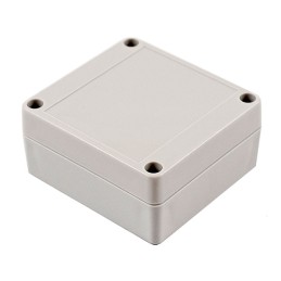 1 pcs : RP1050 - Box Polycarbonate (PC) White, Off Cover Included 3.410' L x 3.210' W (86.61mm x 81.53mm) X 1.570' (39.88mm)