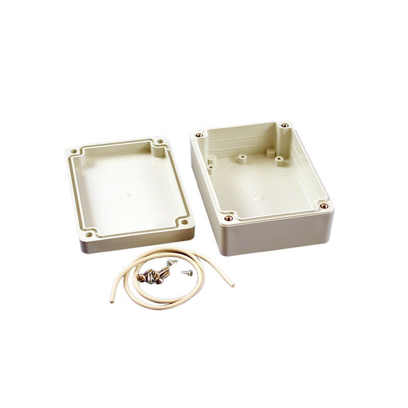 1 pcs : RP1080 - Box Polycarbonate (PC) White, Off Cover Included 4.134' L x 2.953' W (105.00mm x 75.00mm) X 1.575' (40.00mm)