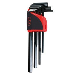 1 pcs - SAM 9 piece L Shape Metric Hex Key Set, 1.5 mm, 2.5 mm, 2 mm, 3 mm, 4 mm, 5 mm, 6 mm, 8 mm, 10 mm