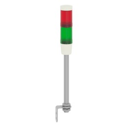 1 pcs - Schneider Electric Harmony XVM Series Red/Green Buzzer Signal Tower, 2 Lights, 24 V ac/dc, Base Mount