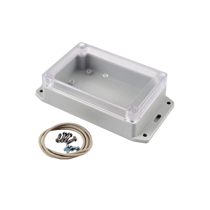 1 pcs : RP1120BFC - Box Polycarbonate (PC) White, Off, Clear Cover/Door Cover Included 6.140' L x 3.420' W (155.96mm x 86.87mm) 