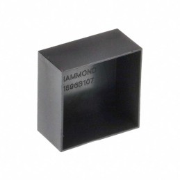 1 pcs : 1596B107-10 - Box, Potting Plastic Black 1.575' L x 1.575' W (40.00mm x 40.00mm) X 0.791' (20.10mm)