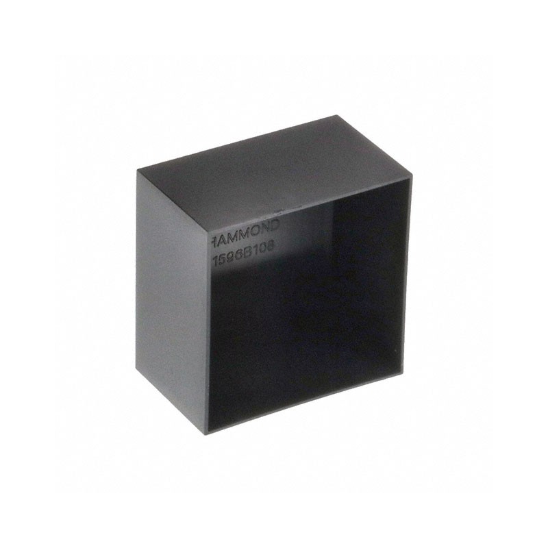 1 pcs : 1596B108-10 - Box, Potting Plastic Black 1.969' L x 1.969' W (50.00mm x 50.00mm) X 1.185' (30.10mm)