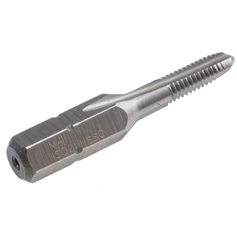 1 pcs - RS PRO Threading Tap, M4 Thread, Metric Standard