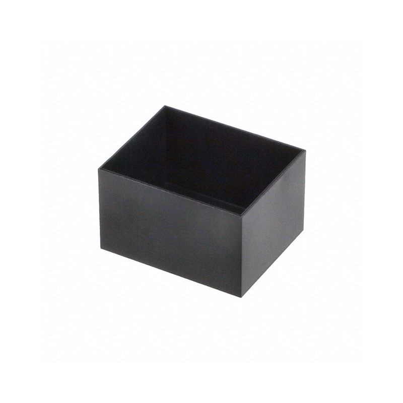 1 pcs : 1596B104 - Box, Potting Plastic Black Open End(s) 1.960' L x 1.570' W (49.78mm x 39.88mm) X 1.180' (29.97mm)