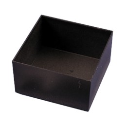 1 pcs : 1596B114 - Box, Potting Plastic Black Open End(s) 2.950' L x 2.950' W (74.93mm x 74.93mm) X 1.570' (39.88mm)