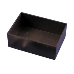 1 pcs : 1596B115 - Box, Potting Plastic Black Open End(s) 3.500' L x 2.520' W (88.90mm x 64.00mm) X 1.280' (32.51mm)