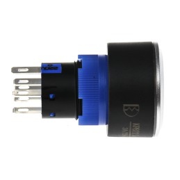 20 pcs - RS PRO Illuminated Push Button Switch, Momentary, Panel Mount, 22.2mm Cutout, DPDT, Green LED, 250V ac, IP65