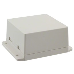 1 pcs : CU-18431-W - Box, Potting Plastic, ABS White Cover Included 3.213' L x 3.154' W (81.60mm x 80.10mm) X 1.713' (43.51mm)
