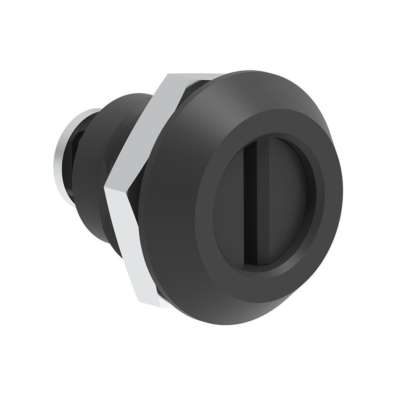 1 pcs : 060204200 - Cam Latch Square (Rounded Corners) - 20.20mm Cutout Panel Mount Plastic