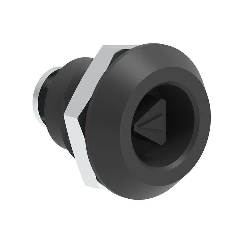 1 pcs : 060203800 - Cam Latch Square (Rounded Corners) - 20.20mm Cutout Panel Mount Plastic