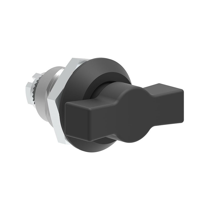 1 pcs : 0621200 - Cam Latch Square (Rounded Corners) - 20.20mm Cutout Panel Mount Zamak, Black Coating