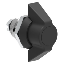 1 pcs : 065120000 - Cam Latch Square (Rounded Corners) - 20.20mm Cutout Panel Mount Zamak, Black Coating