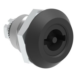 1 pcs : 060121300 - Cam Latch Square (Rounded Corners) - 20.20mm Cutout Panel Mount Zamak, Black Coating