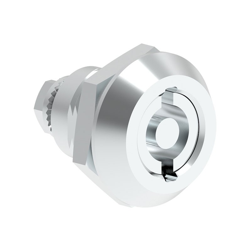 1 pcs : 3611100 - Cam Latch Square (Rounded Corners) - 20.20mm Cutout Panel Mount Zamak, Chrome Plated