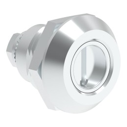 1 pcs : 060115200 - Cam Latch Square (Rounded Corners) - 20.20mm Cutout Panel Mount Zamak, Chrome Plated