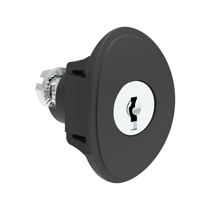 1 pcs : 261200700 - Cam Lock Rectangular - 27.00mm x 20.00mm Cutout Clip In Plastic