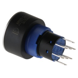 20 pcs - RS PRO Illuminated Push Button Switch, Momentary, Panel Mount, 22.2mm Cutout, DPDT, Green LED, 250V ac, IP65