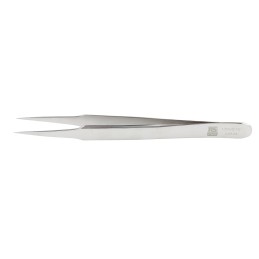 1 pcs - RS PRO 120 mm, Stainless Steel, Flat, Tweezers