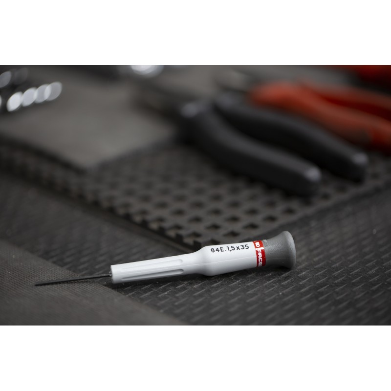 1 pcs - Facom Hexagon Precision Screwdriver, 1.5 mm Tip, 35 mm Blade, 117 mm Overall