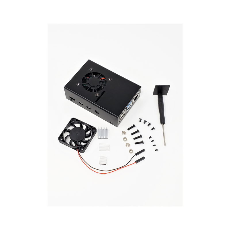 1 pcs : RAS-PCS14-BK - Case Metal, Aluminum Black Hand Held, Cover Included 3.520' L x 2.429' W (89.40mm x 61.70mm) X 1.079' (27