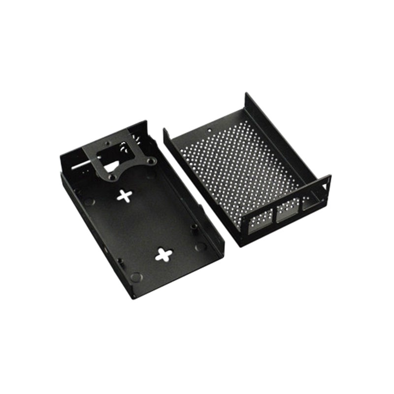 1 pcs : FIT0697 - Case Metal, Aluminum Black Hand Held, End Panel and Cover 3.200' L x 2.400' W (81.28mm x 60.96mm) X 1.260' (32