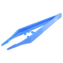 1 pcs - Knipex 130 mm, Plastic, Serrated, Tweezer