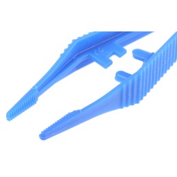 1 pcs - Knipex 130 mm, Plastic, Serrated, Tweezer