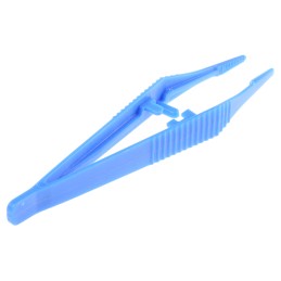 1 pcs - Knipex 130 mm, Plastic, Serrated, Tweezer