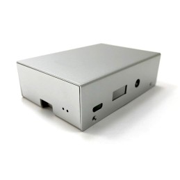 1 pcs : RAS-PCS03-SL - Case Metal, Aluminum Silver Hand Held, Cover Included 3.520' L x 2.429' W (89.40mm x 61.70mm) X 1.079' (2