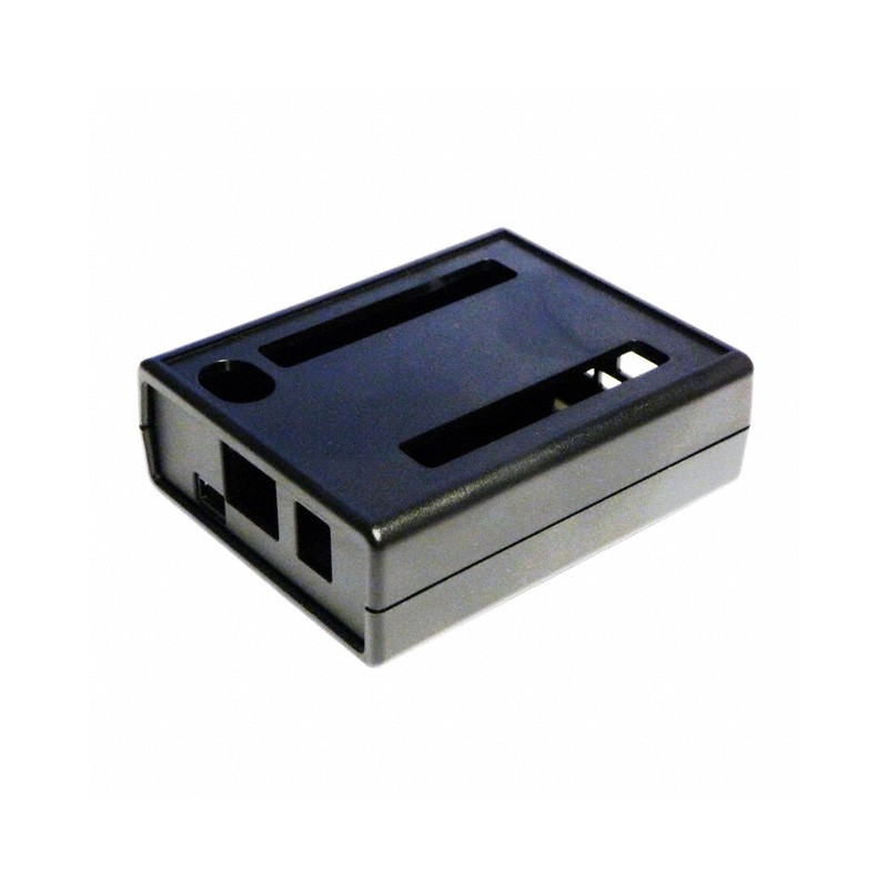 1 pcs : 1593HAMBONEBK - Case Plastic, ABS Black Hand Held, Split Sides and End Panel(s) 3.752' L x 3.044' W (95.31mm x 77.31mm) 